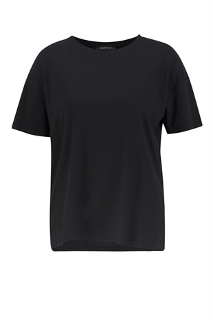 Rahat Kalıp Basic T-Shirt Siyah